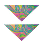 Psychedelic Soap Bubble Print Dog Bandana