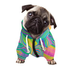 Psychedelic Soap Bubble Print Dog Zip Up Hoodie