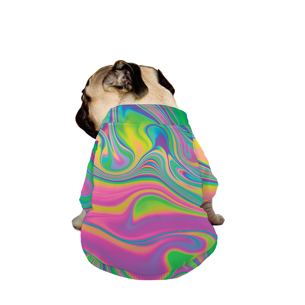 Psychedelic Soap Bubble Print Dog Zip Up Jacket