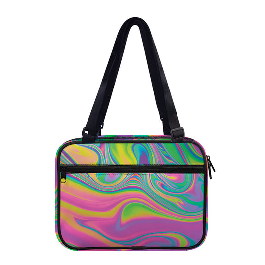 Psychedelic Soap Bubble Print Double Strap Bible Bag