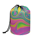 Psychedelic Soap Bubble Print Drawstring Makeup Bag