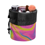 Psychedelic Soap Bubble Print Drawstring Makeup Bag