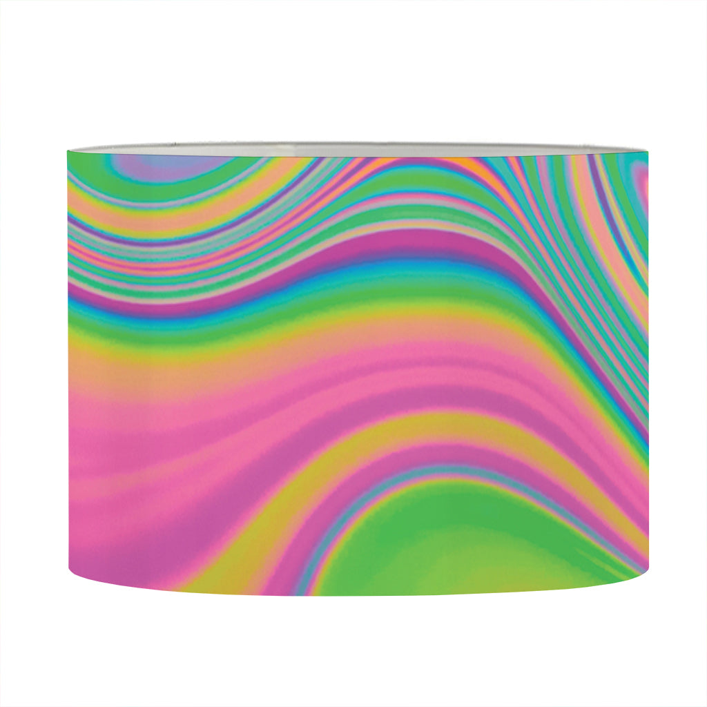 Psychedelic Soap Bubble Print Drum Lamp Shade