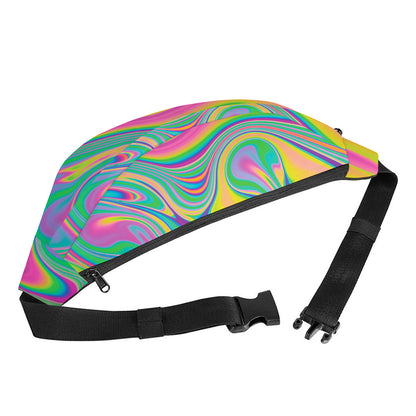 Psychedelic Soap Bubble Print Fanny Pack