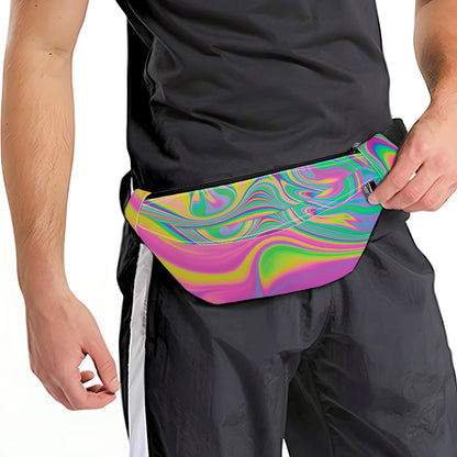 Psychedelic Soap Bubble Print Fanny Pack