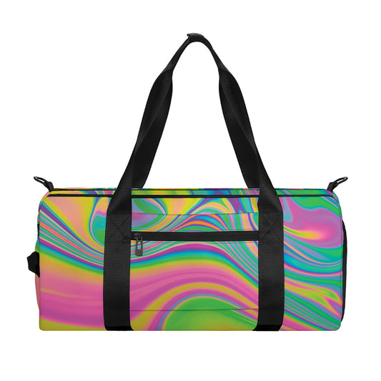 Psychedelic Soap Bubble Print Gym Bag