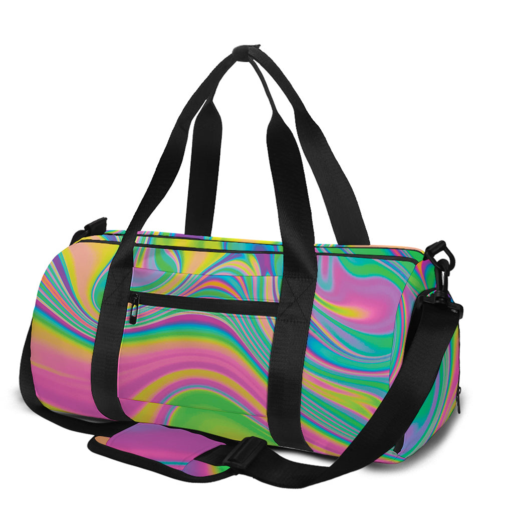 Psychedelic Soap Bubble Print Gym Bag