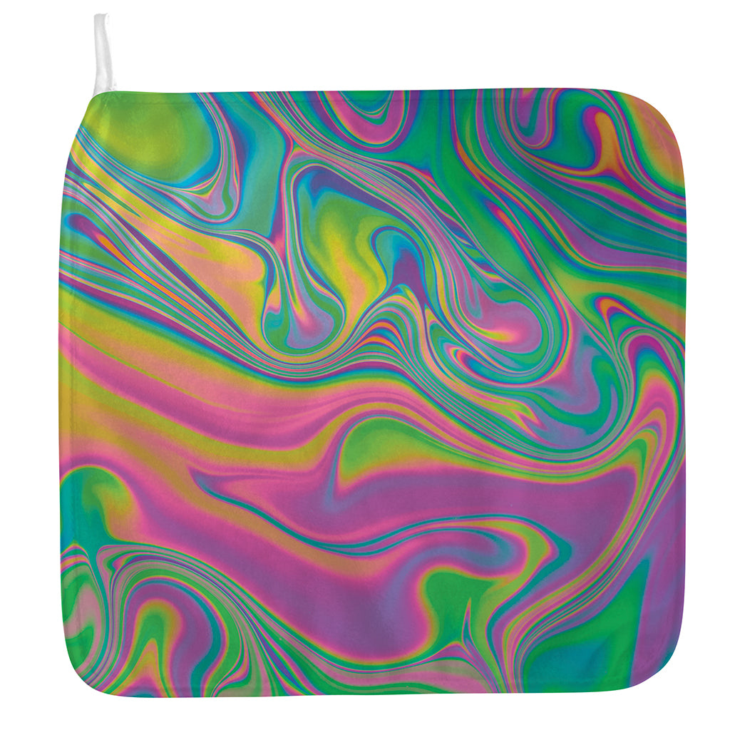 Psychedelic Soap Bubble Print Hand Towel