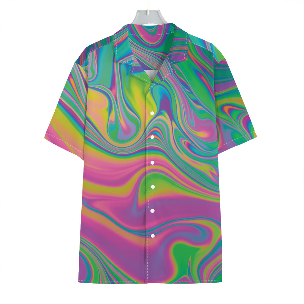 Psychedelic Soap Bubble Print Hawaiian Shirt