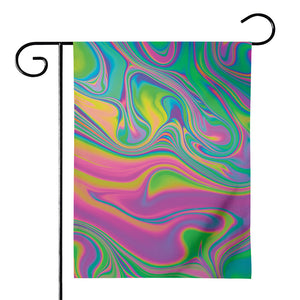 Psychedelic Soap Bubble Print House Flag