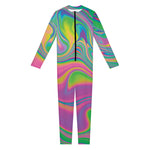 Psychedelic Soap Bubble Print Jumpsuit