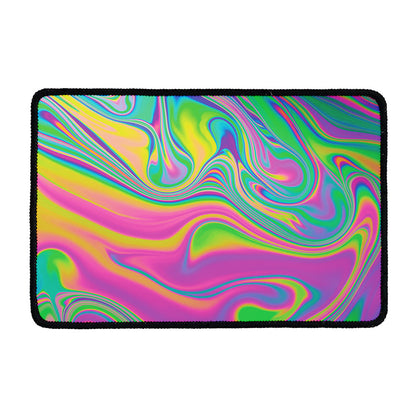 Psychedelic Soap Bubble Print Kitchen Mat