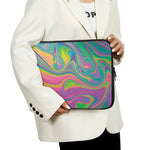 Psychedelic Soap Bubble Print Laptop Sleeve