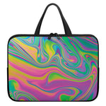Psychedelic Soap Bubble Print Laptop Sleeve With Handle