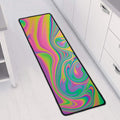 Psychedelic Soap Bubble Print Long Kitchen Mat