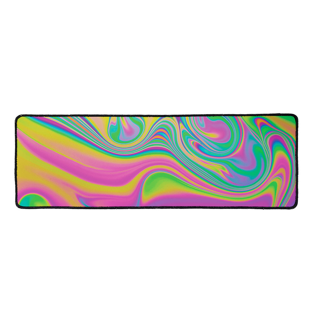 Psychedelic Soap Bubble Print Long Kitchen Mat