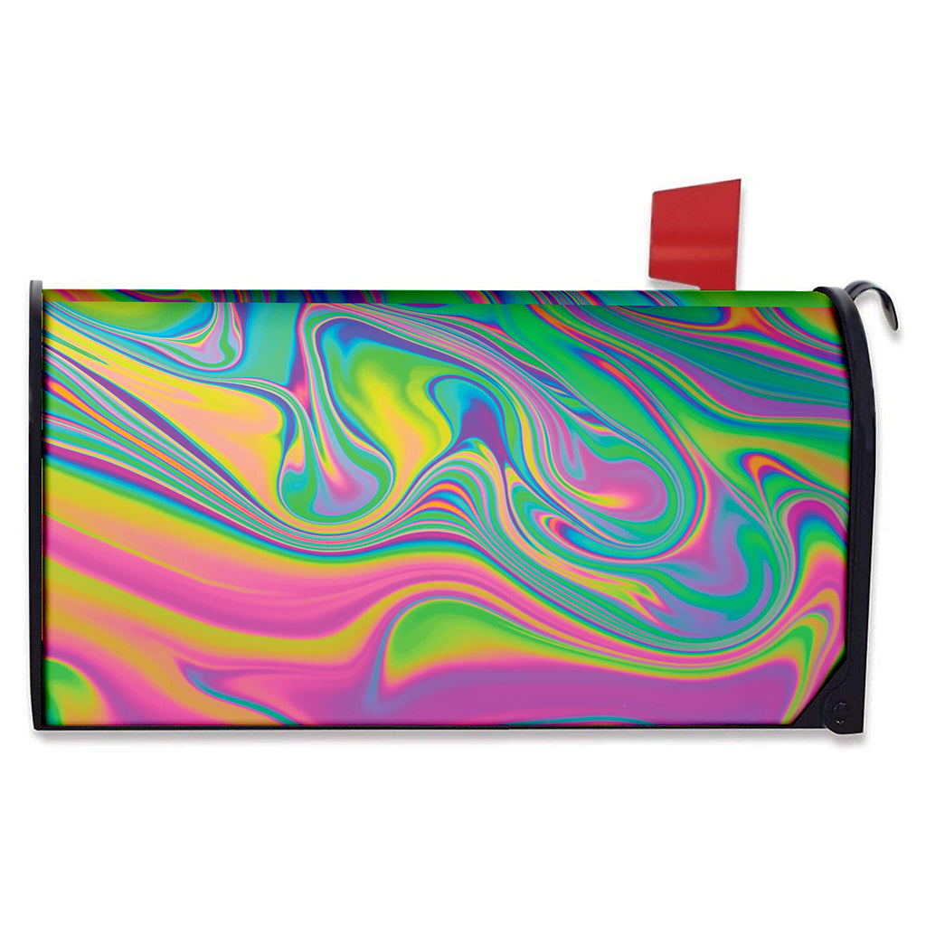 Psychedelic Soap Bubble Print Mailbox Cover
