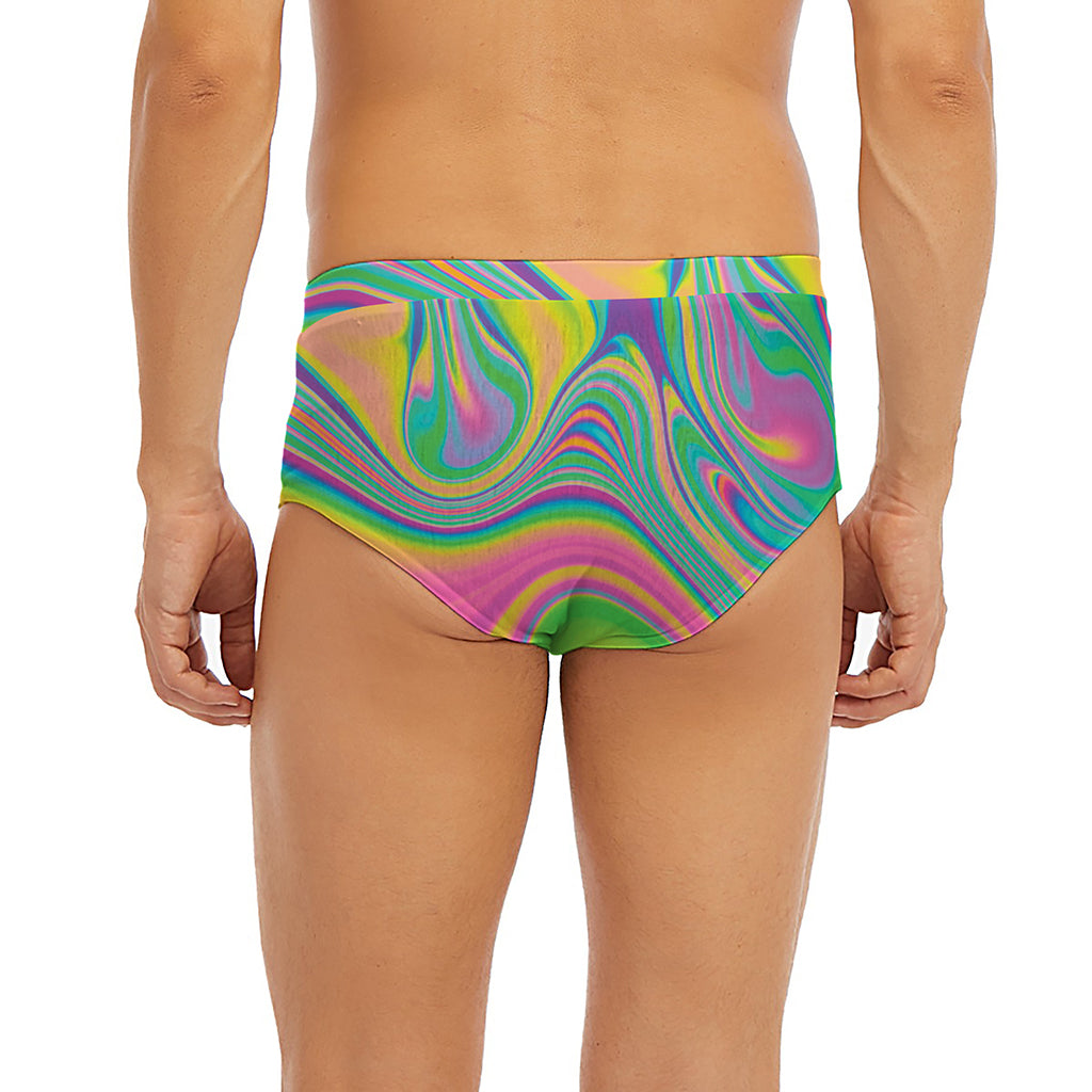 Psychedelic Soap Bubble Print Men's Briefs