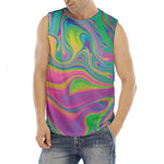 Psychedelic Soap Bubble Print Men's Fitness Tank Top