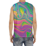 Psychedelic Soap Bubble Print Men's Fitness Tank Top