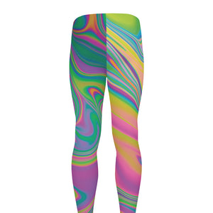 Psychedelic Soap Bubble Print Men's leggings