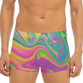 Psychedelic Soap Bubble Print Men's Short Boxer Briefs