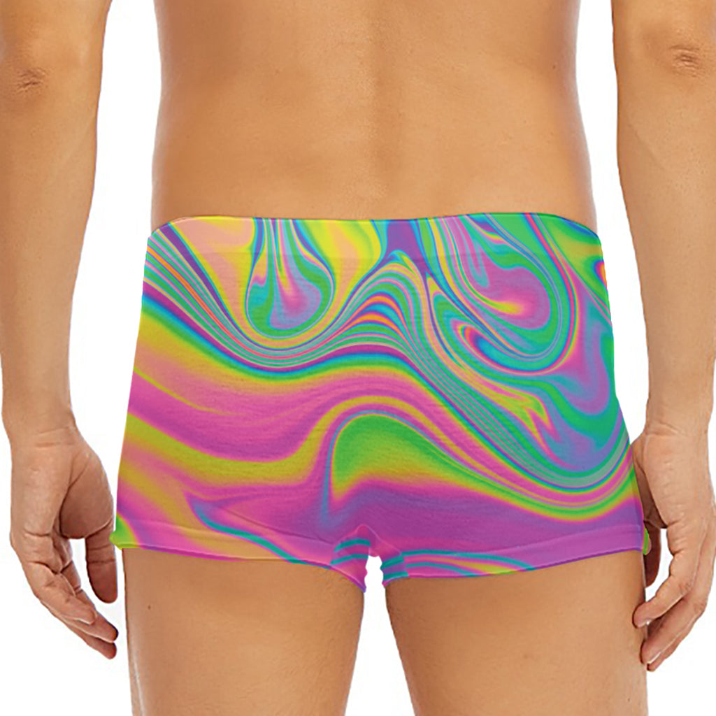 Psychedelic Soap Bubble Print Men's Short Boxer Briefs