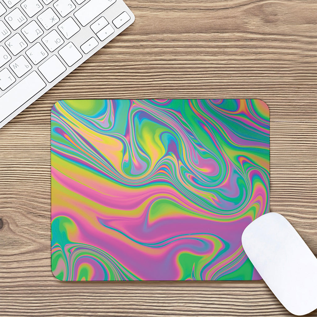 Psychedelic Soap Bubble Print Mouse Pad