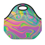 Psychedelic Soap Bubble Print Neoprene Lunch Bag