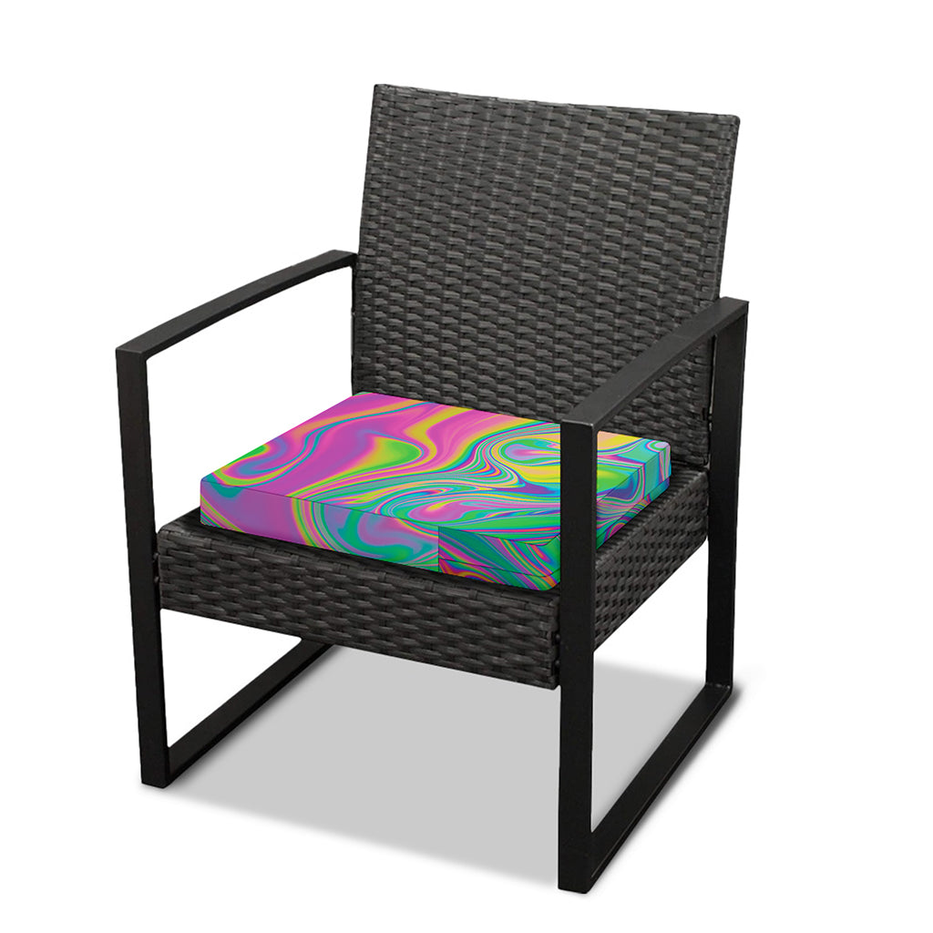 Psychedelic Soap Bubble Print Outdoor Seat Cushion Cover