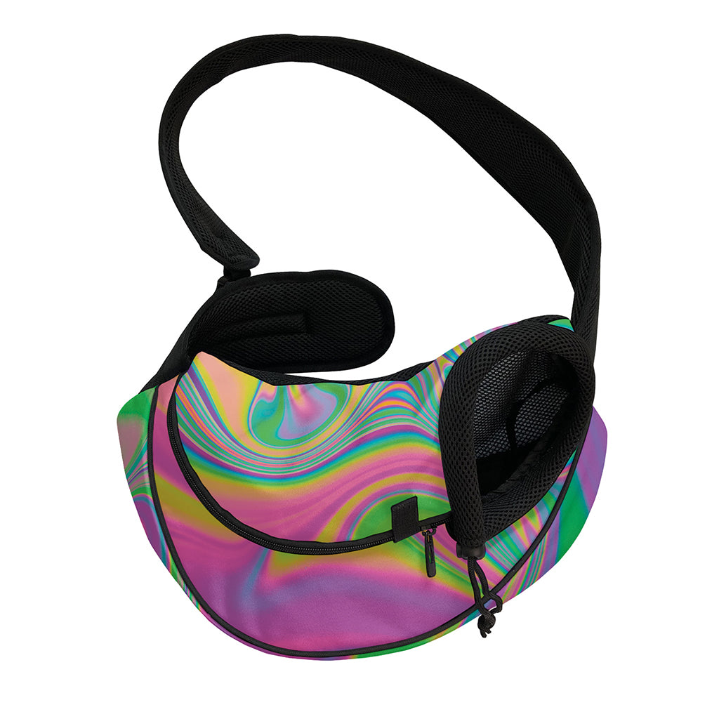 Psychedelic Soap Bubble Print Pet Sling Carrier