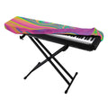 Psychedelic Soap Bubble Print Piano Keyboard Cover