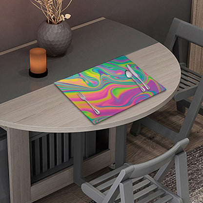 Psychedelic Soap Bubble Print Placemat