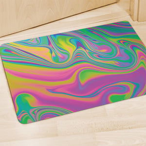 Psychedelic Soap Bubble Print Polyester Doormat