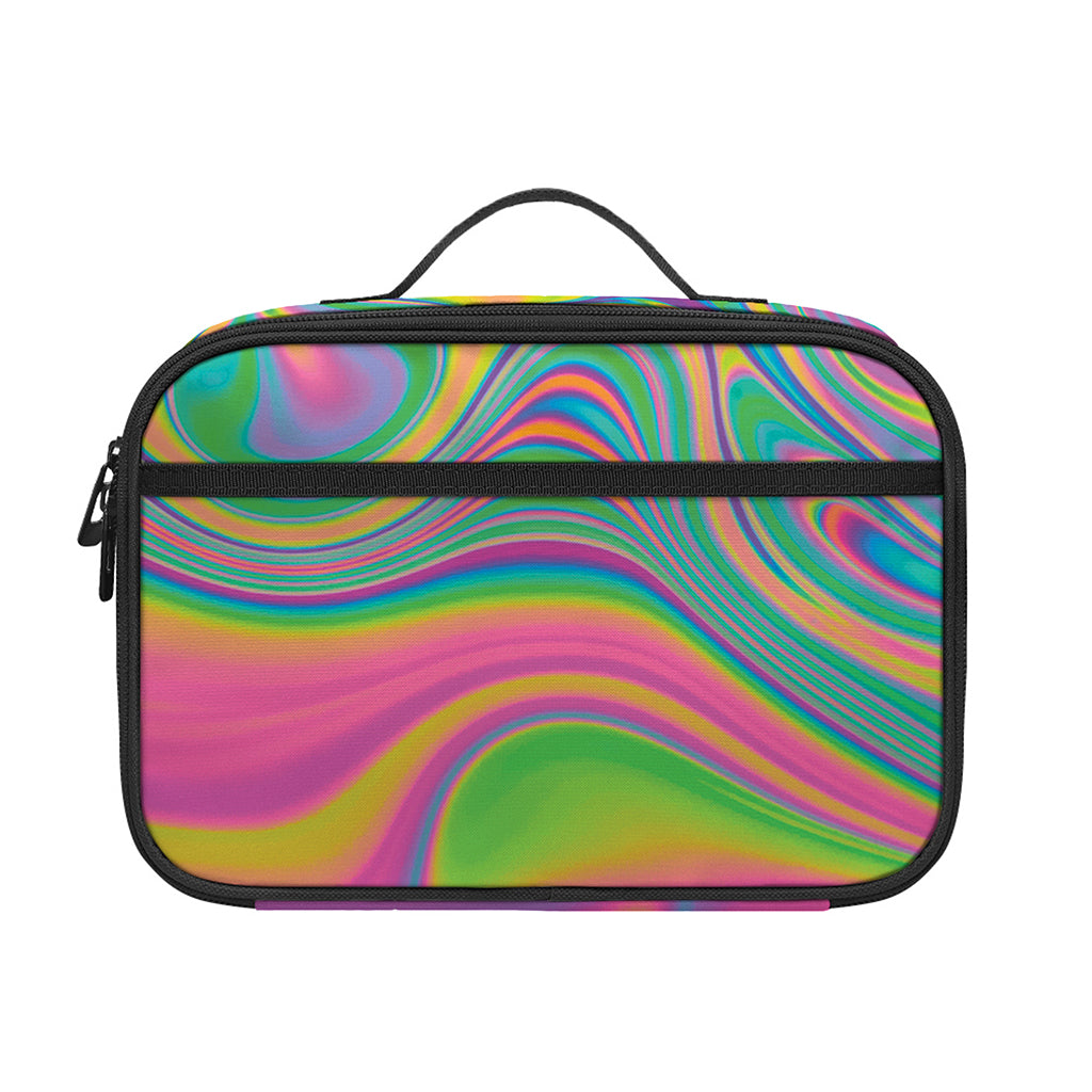 Psychedelic Soap Bubble Print Portable Lunch Bag