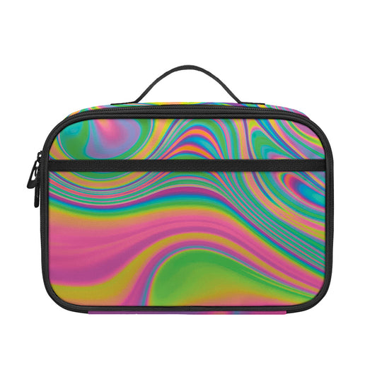 Psychedelic Soap Bubble Print Portable Lunch Bag