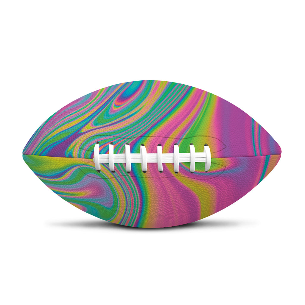 Psychedelic Soap Bubble Print Rugby Ball