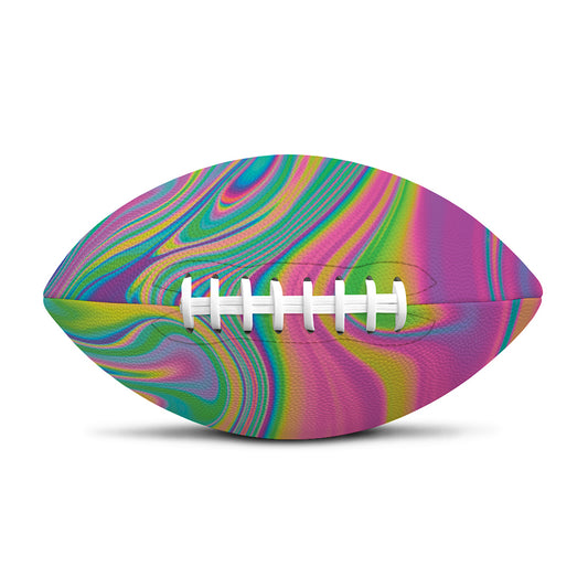 Psychedelic Soap Bubble Print Rugby Ball