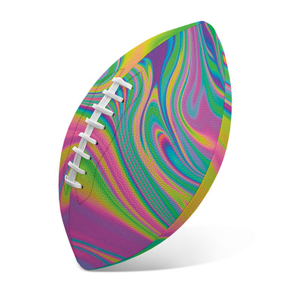 Psychedelic Soap Bubble Print Rugby Ball