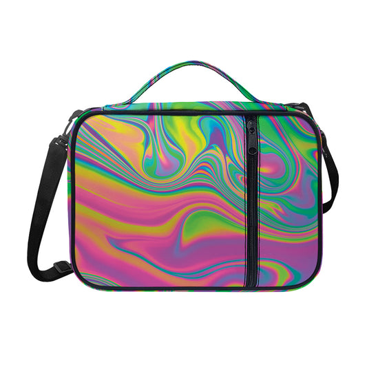Psychedelic Soap Bubble Print Shoulder Strap Bible Bag