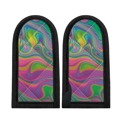 Psychedelic Soap Bubble Print Skillet Handle Cover