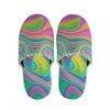 Psychedelic Soap Bubble Print Slippers