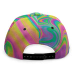 Psychedelic Soap Bubble Print Snapback Cap