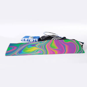 Psychedelic Soap Bubble Print Sports Towel