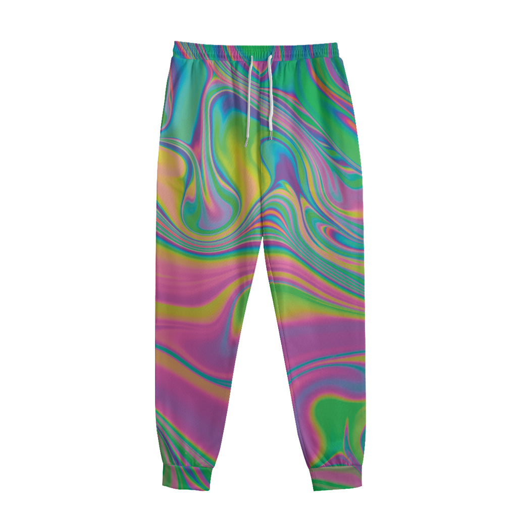 Psychedelic Soap Bubble Print Sweatpants