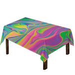 Psychedelic Soap Bubble Print Tablecloth