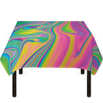 Psychedelic Soap Bubble Print Tablecloth