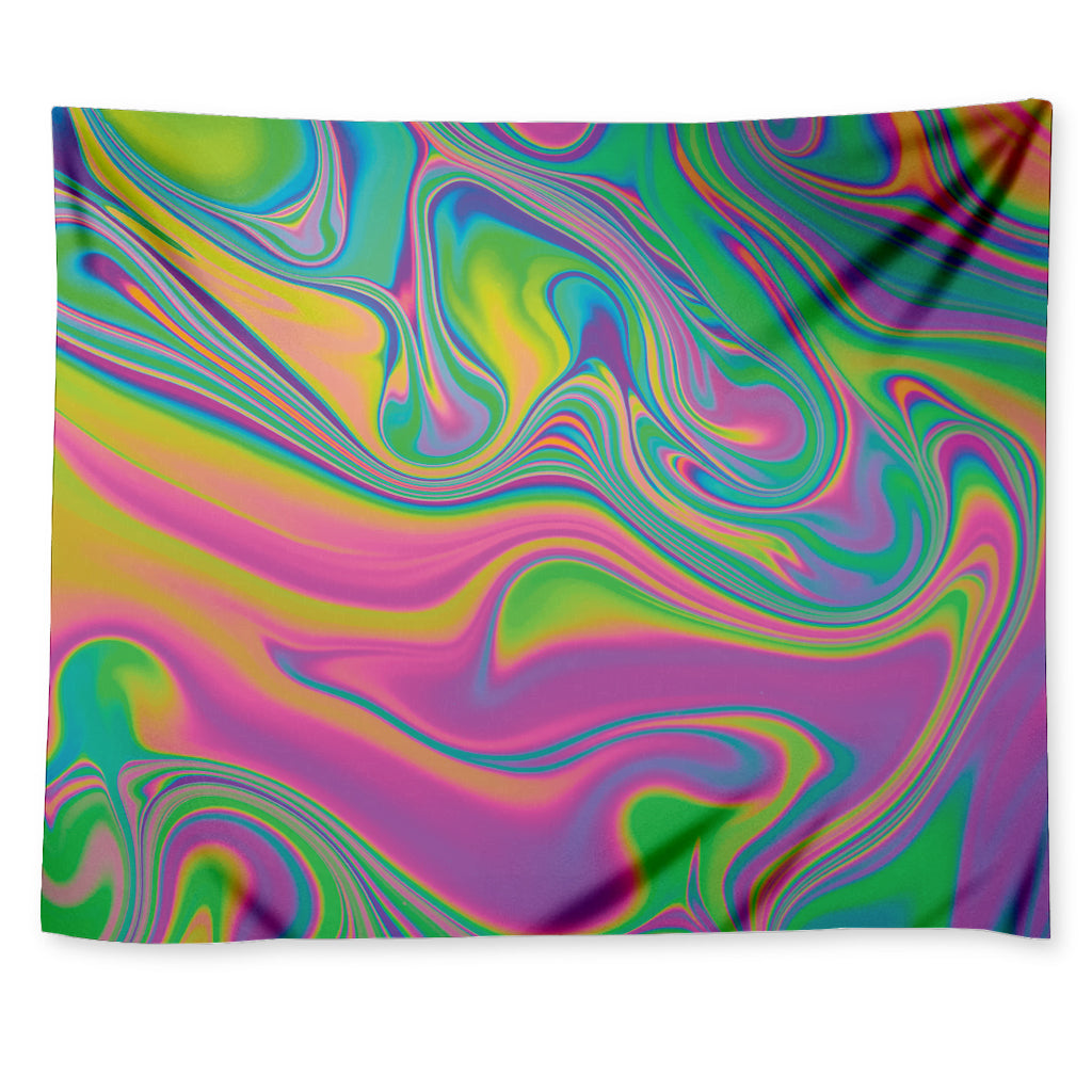 Psychedelic Soap Bubble Print Tapestry