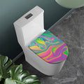 Psychedelic Soap Bubble Print Toilet Lid Cover