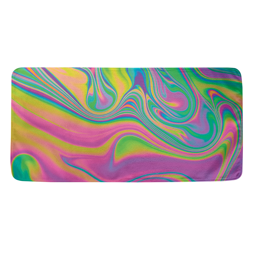 Psychedelic Soap Bubble Print Towel